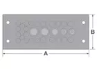 Cable entry plate metal type KDP/EN-RA 110