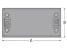 Kabeldurchführungsplatte Kunststoff kundenspezifisch Typ KDP/S-Z 110