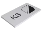 KS label plate (multi-line) 10