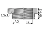 KRR (reduceringsmutter - plast) 110