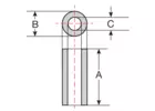 Casquillo distanciador tipo DH 110