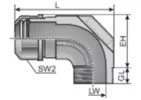 Typ KW 90° (Schlauchverschraubung) 0