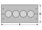 Passe-câbles type KDL xx/xx-EMV 110