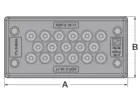 Piastra passacavo plastica tipo KDP/Z FDA 110