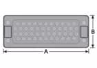 Piastra passacavo in plastica tipo KDP/F 24 110