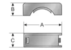 Type BL (étrier de fermeture pour les types UH et UHG) 0