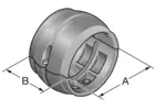 Articulation à rotule KMG/F - Bague pour gaine SRF 110