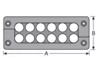 Kabeldurchführungsleiste Typ KDL/H 110