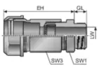 Type CSKV (conduit and cable fitting) 0