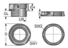 Kabeldurchführungsleiste Typ KDL/D-mono 110